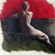 2 Week pose (Oil on canvas 16" x 20")