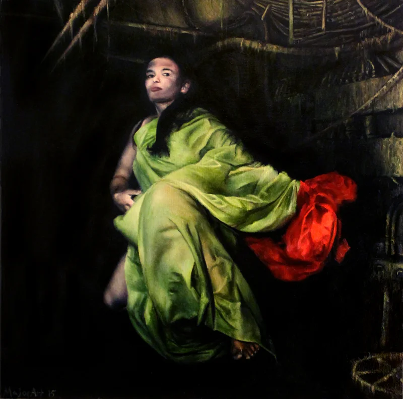 Turbulent (Oil on Panel 12" x 12")